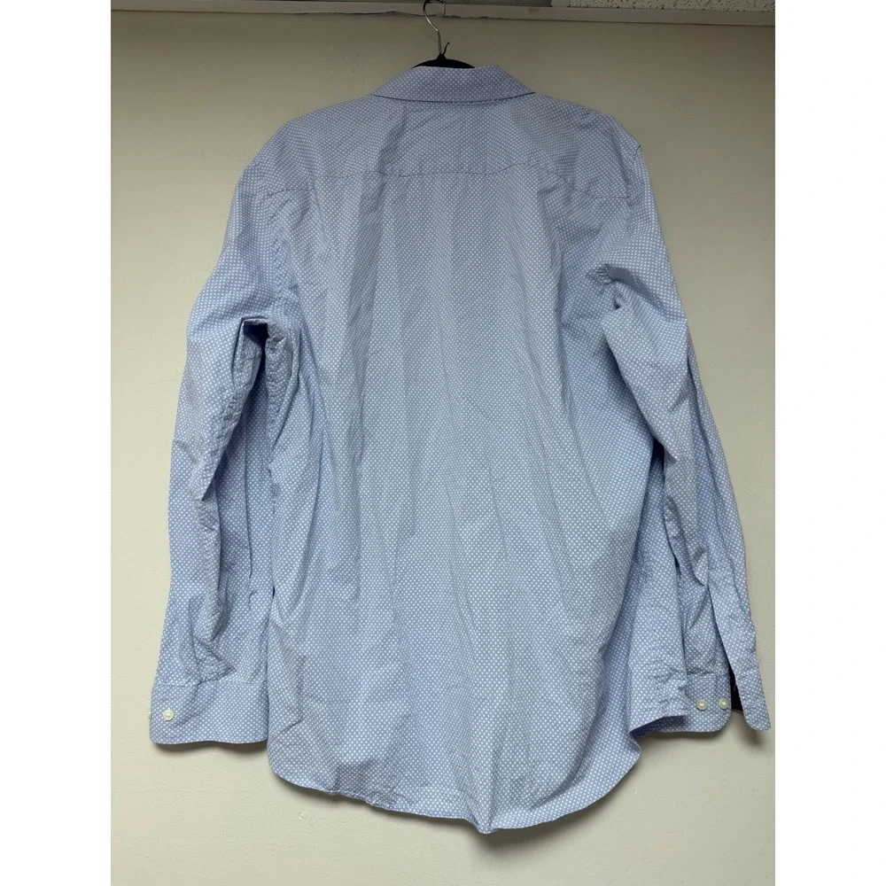 Banana Republic Mens XL Light‎ Blue Stretch Soft Wash Slim Fit Shirt
